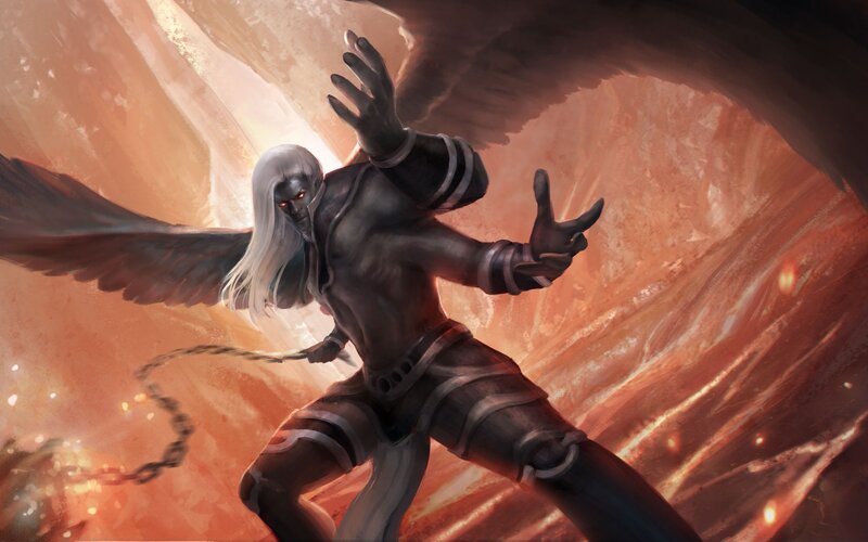 Winged Figure with Chain