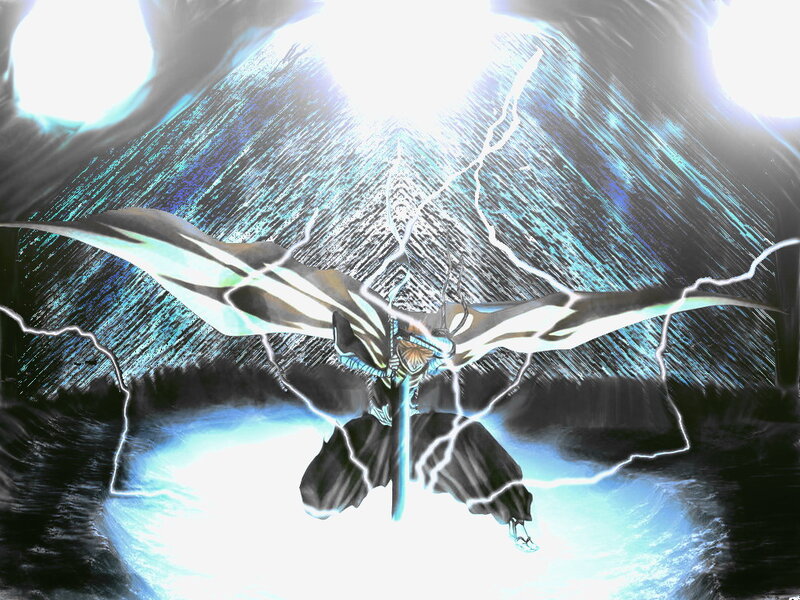 Winged Figure with Lightning