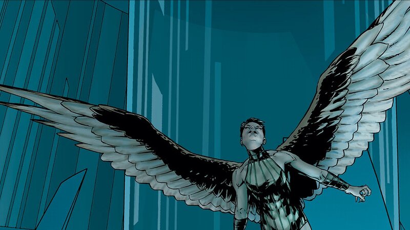 Winged Figure with Outstretched Wings