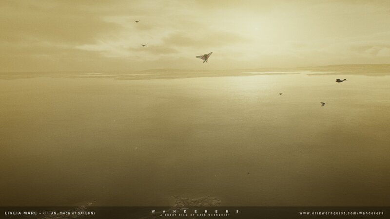 Winged Figures Flying — Yellow