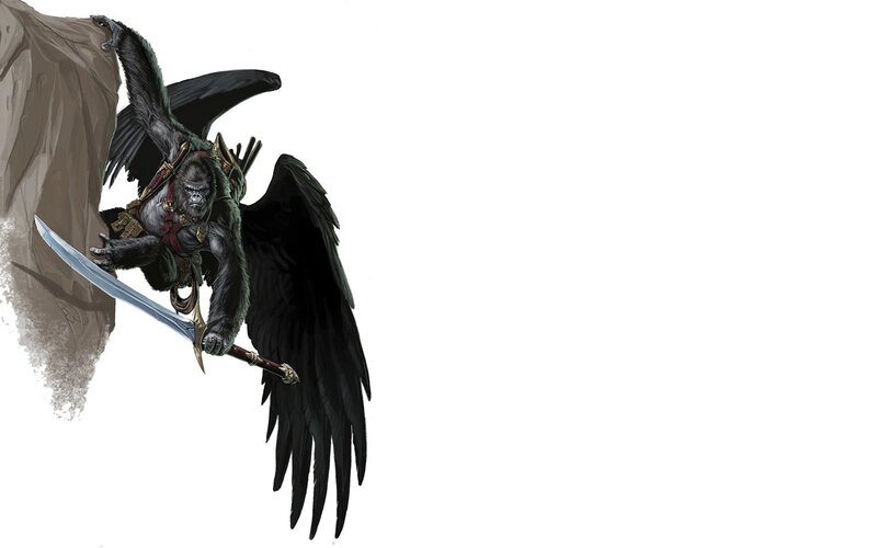 winged gorilla warrior