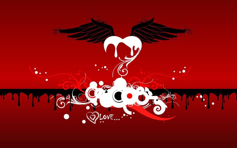 Winged Heart Design — Red