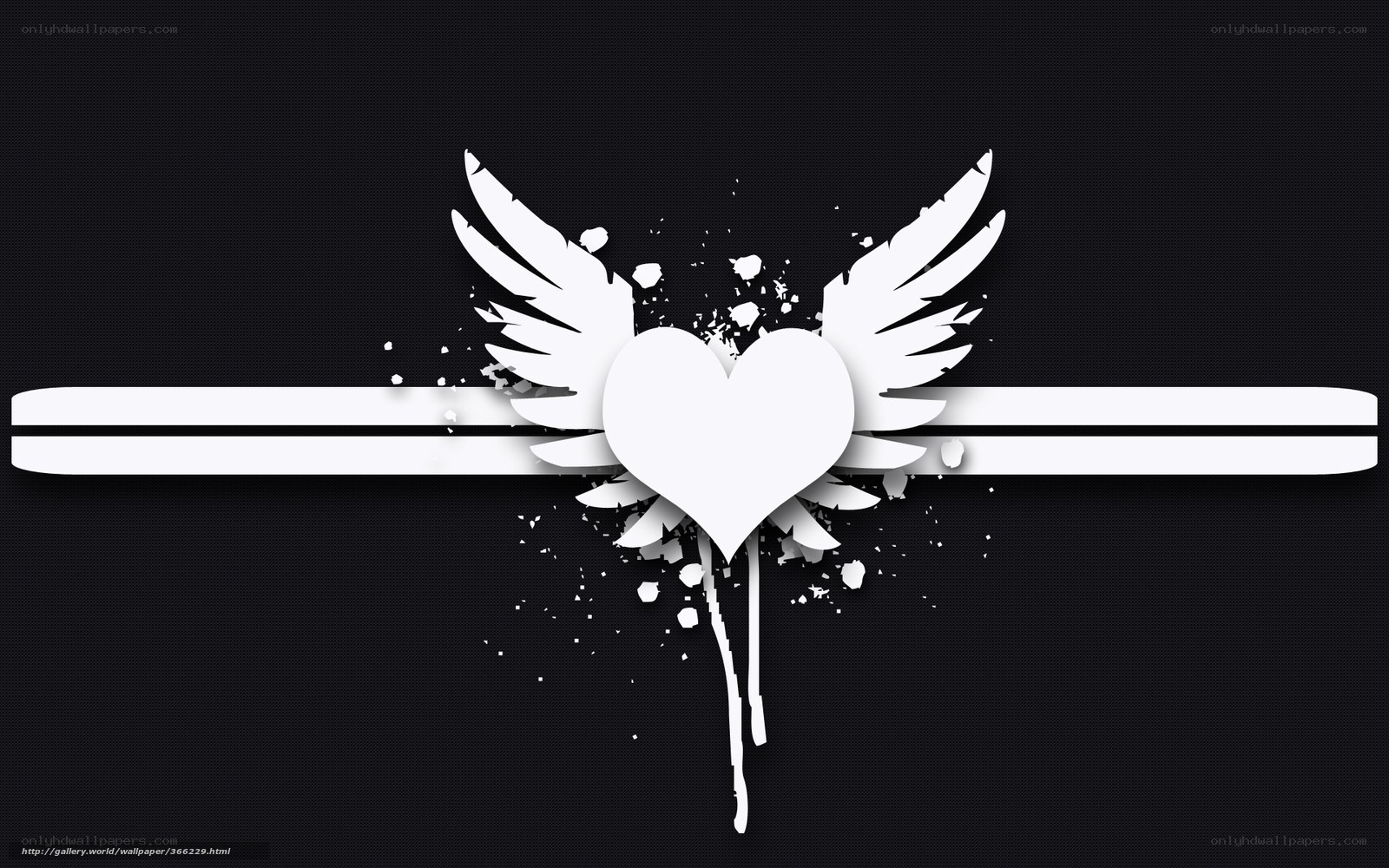 winged heart design