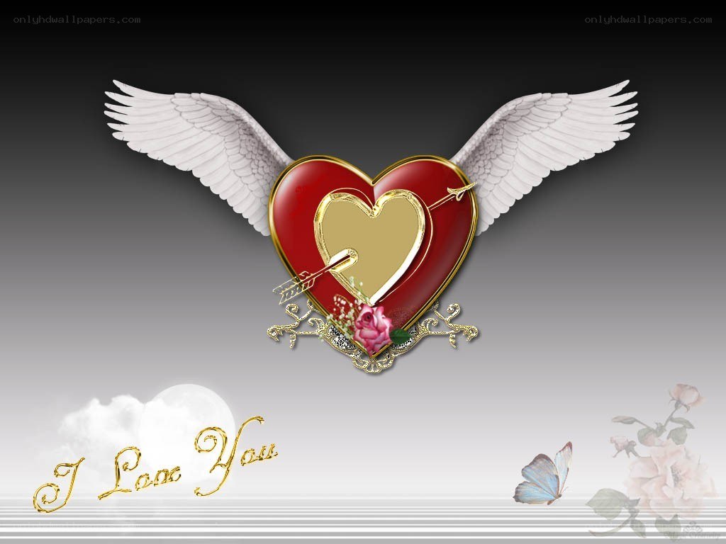 winged heart love message
