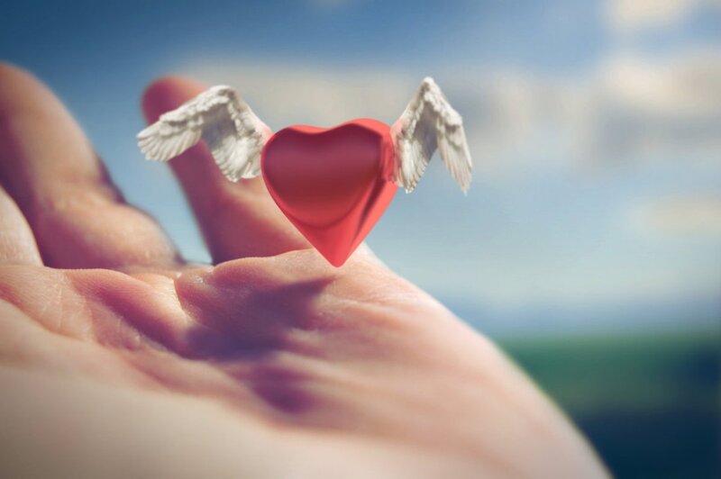 Winged Heart on Hand