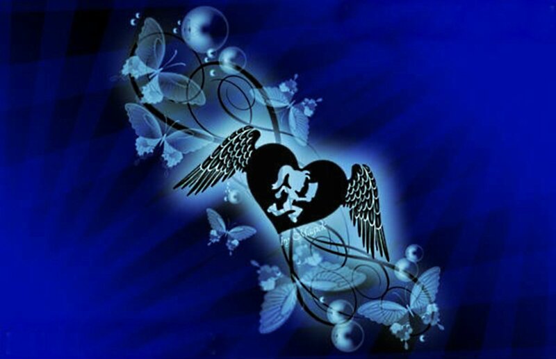 Winged Heart Silhouette