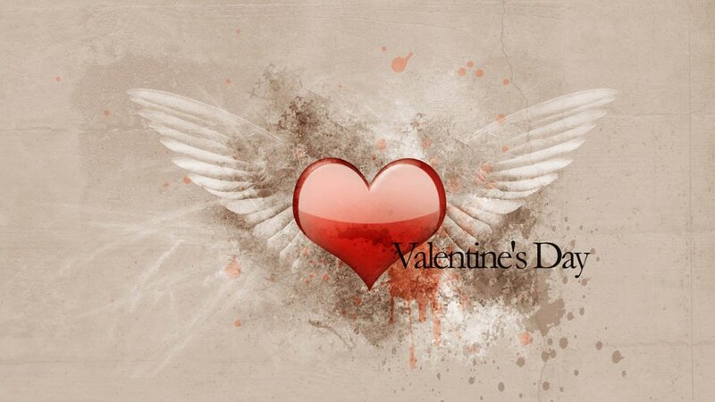 Winged Heart Symbol — Red