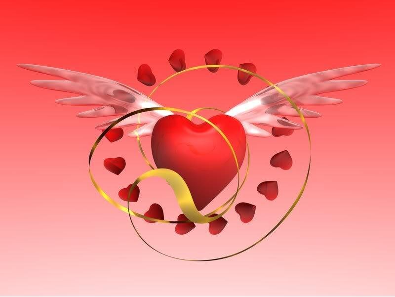 Winged Heart with Petals