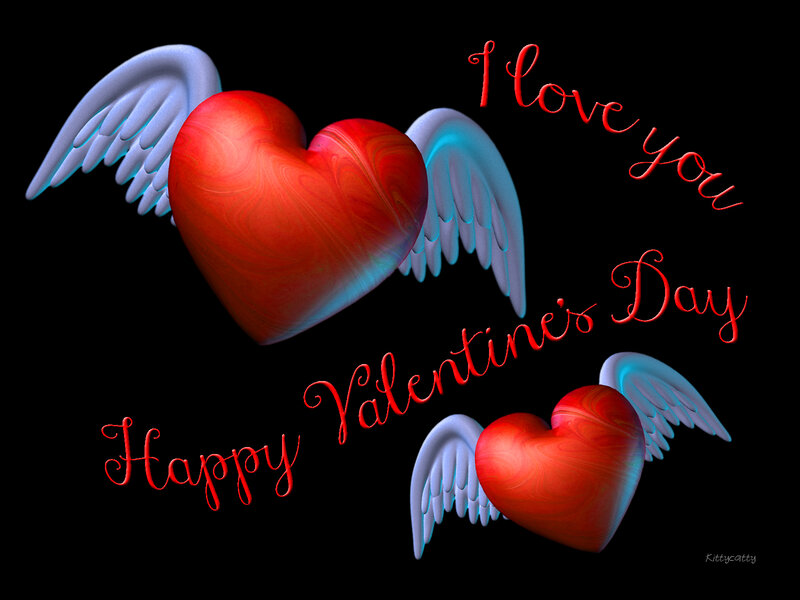 Winged Hearts — Red