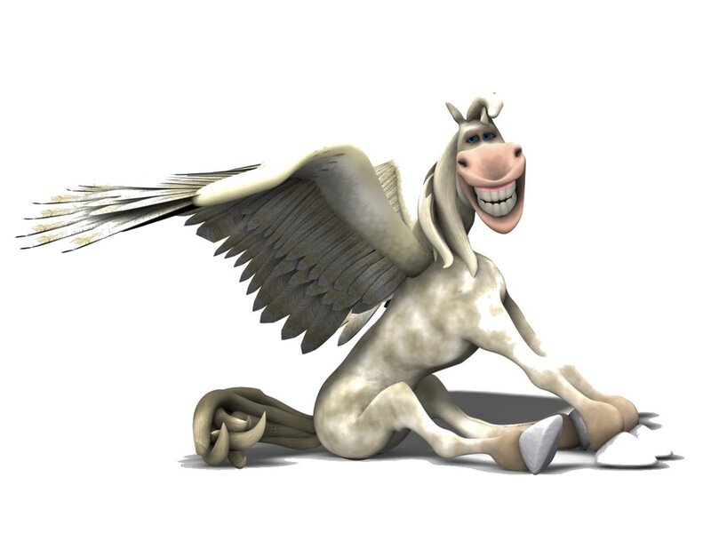 Winged Horse Character