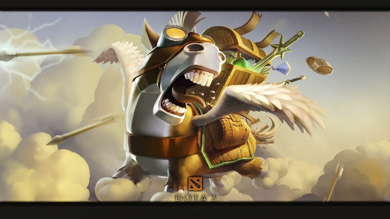 Winged Horse Character — White