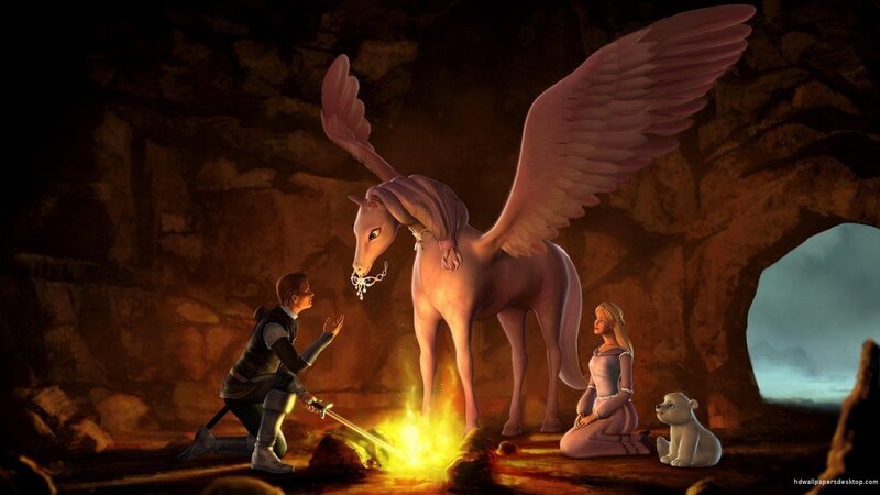 Winged Horse in Cave
