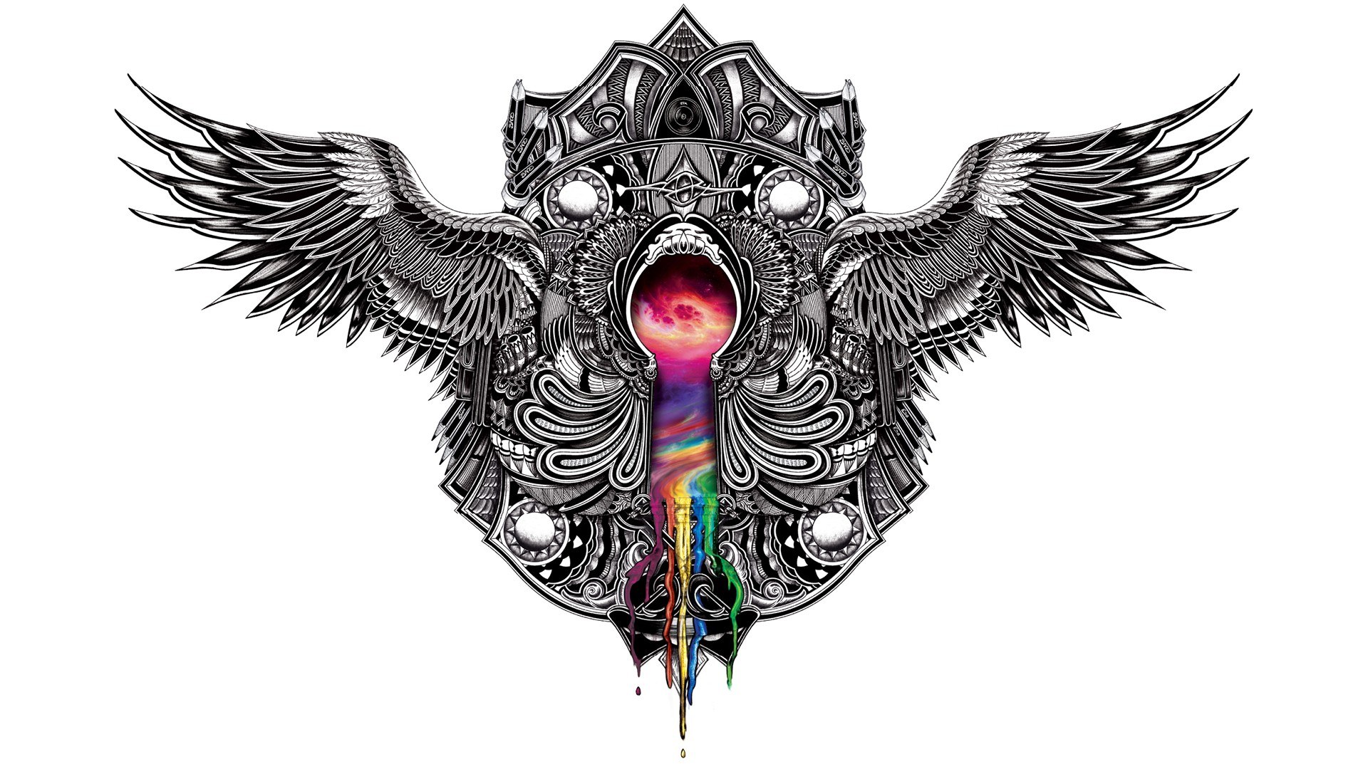 winged keyhole design