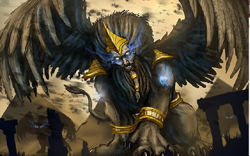 Winged Lion Creature