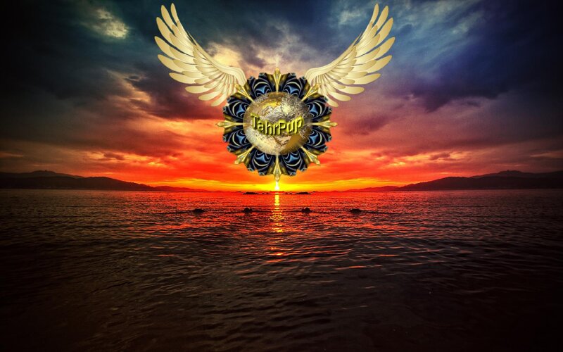 Winged Logo over Ocean