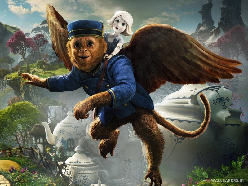 Winged Monkey with Girl