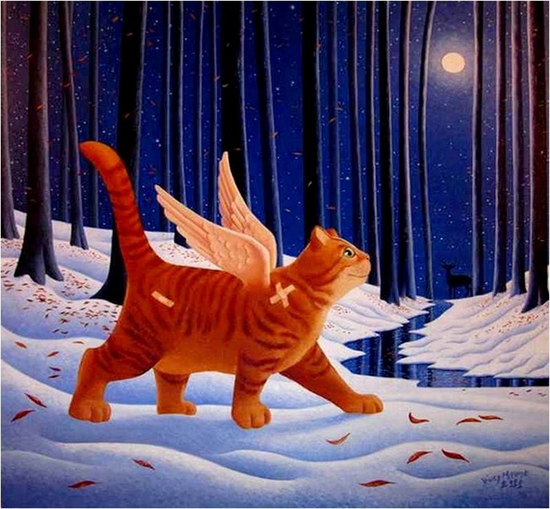 Winged Orange Cat