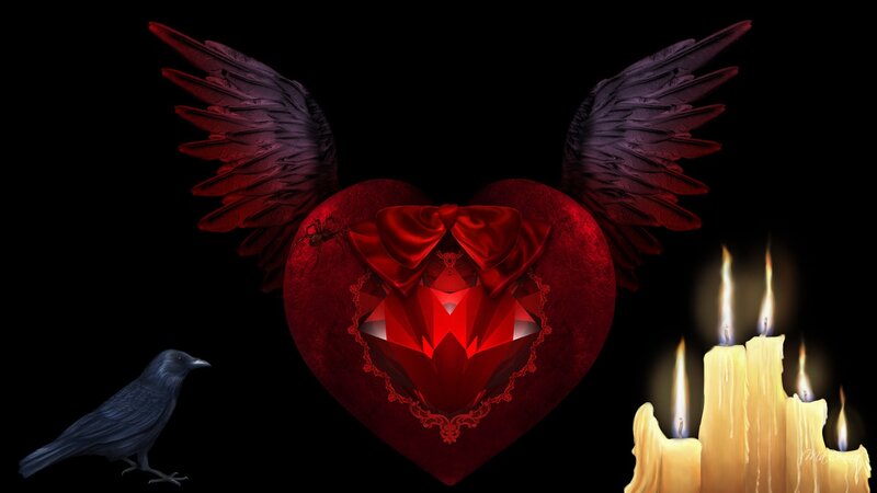 Winged Red Heart