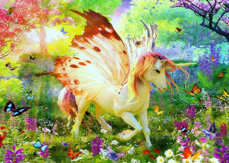 Winged Unicorn in Field