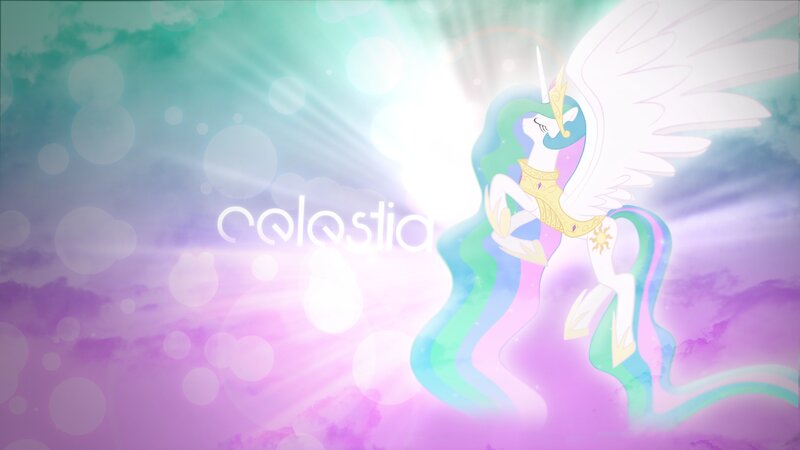 Winged Unicorn with Rainbow Mane