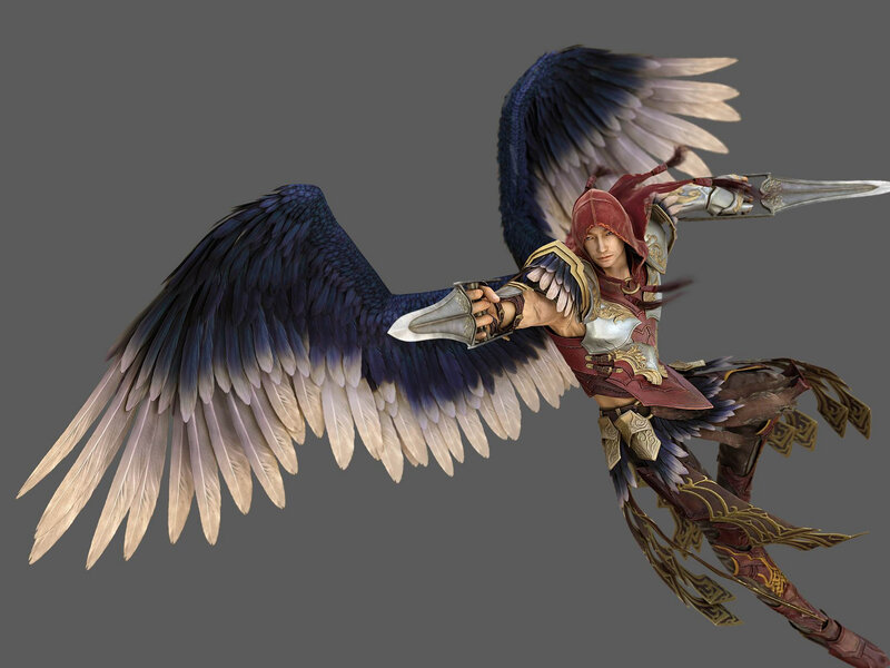 Winged Warrior in Armor — Gray