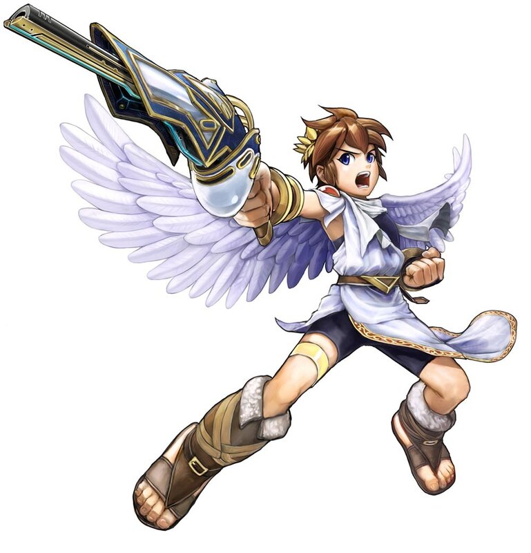 winged warrior with large gun