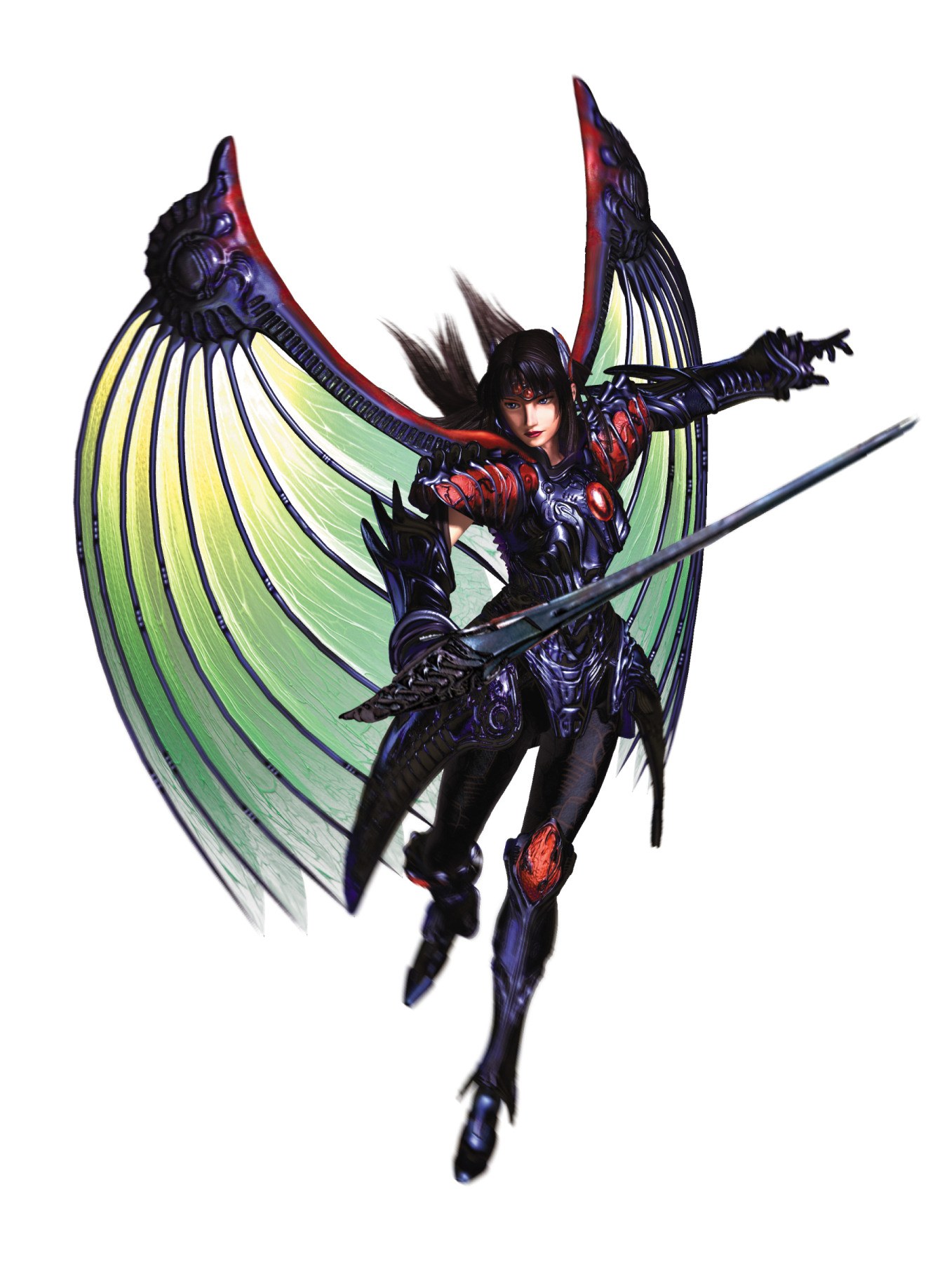 winged warrior with sword