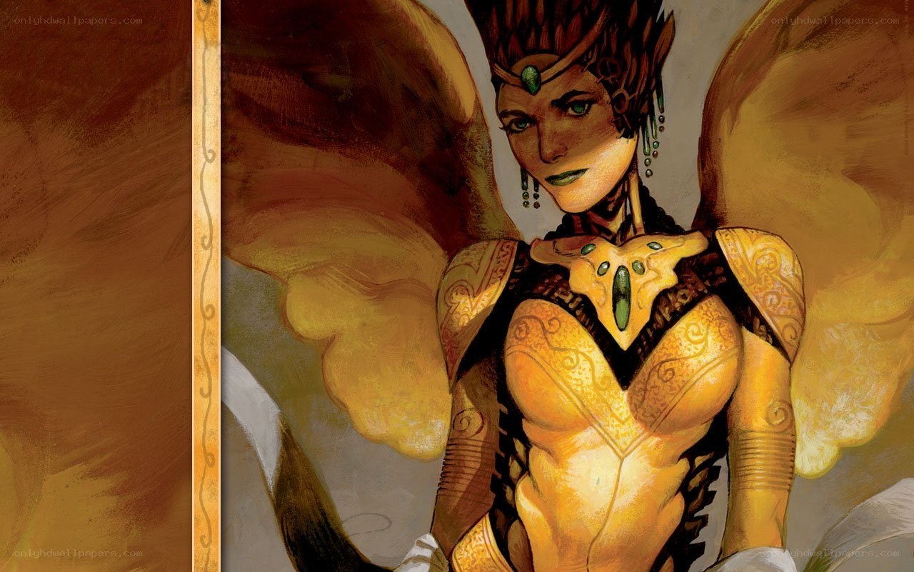 winged warrior woman