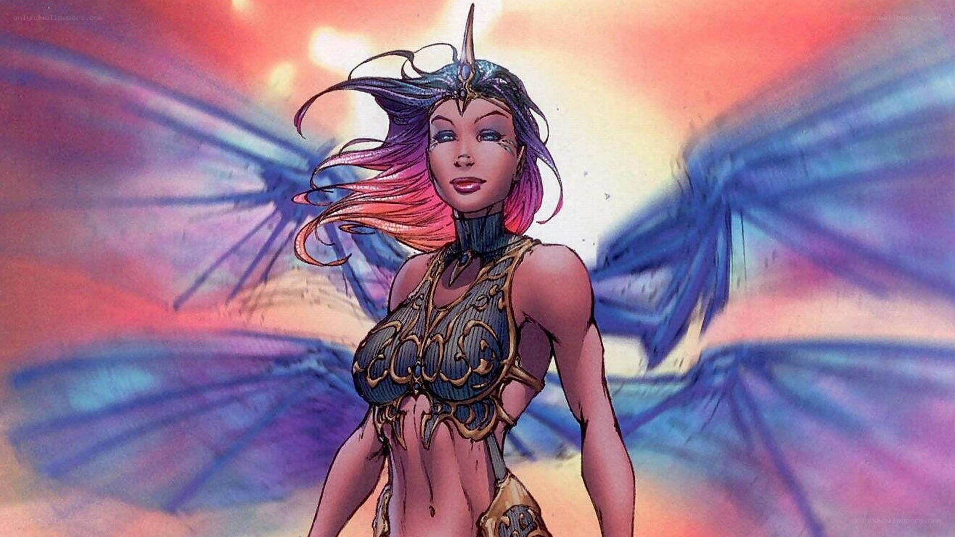 winged warrior woman