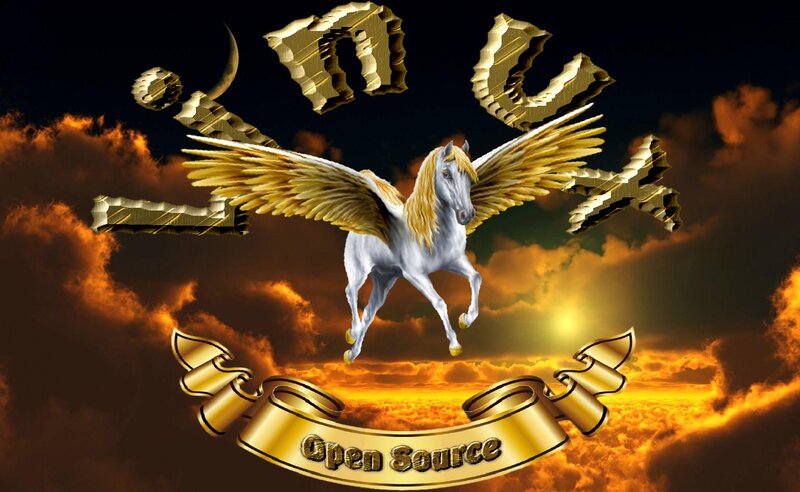 Winged White Horse — Gold