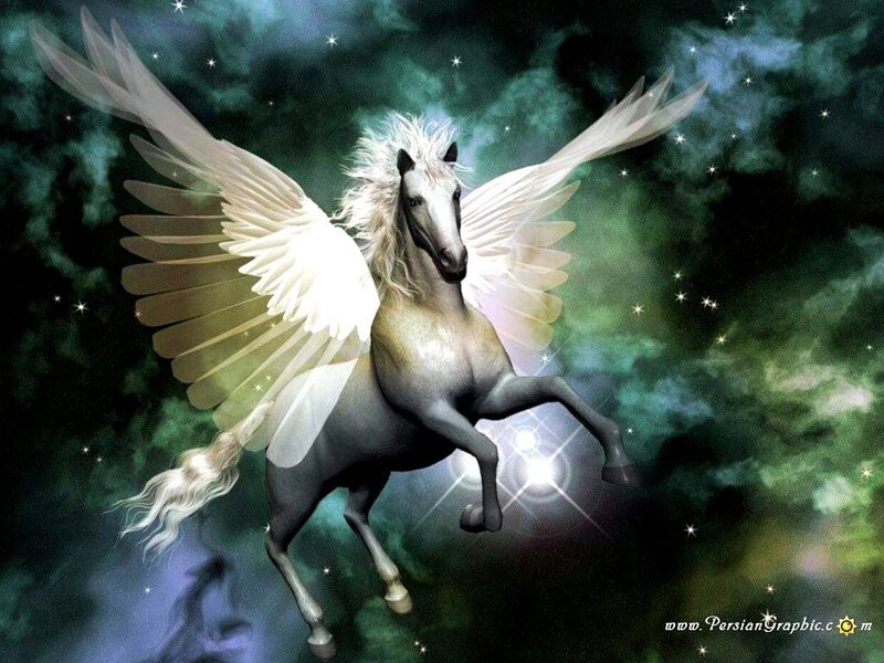 Winged White Horse