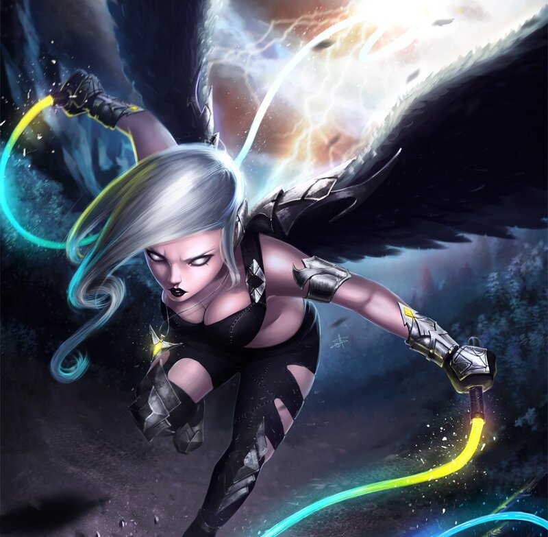 Winged Woman with Whip