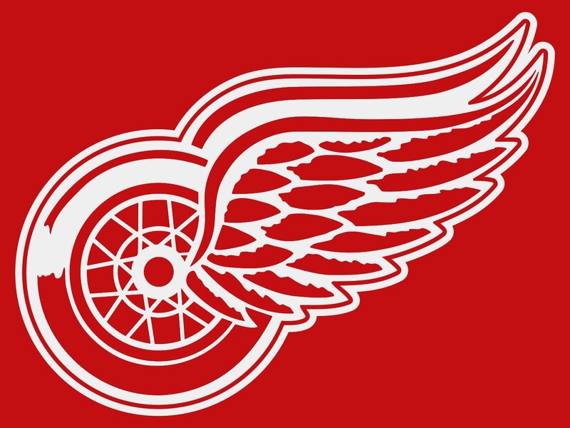 Wings Logo on Red
