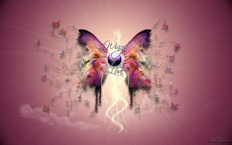 Wings of Love butterfly art