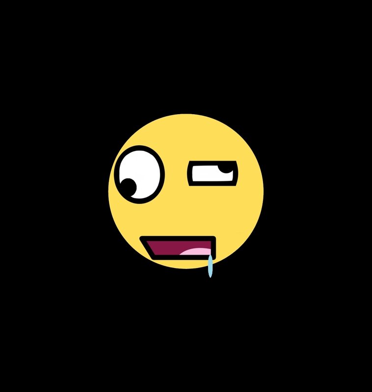 winking emoji with drool