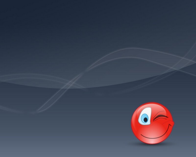 winking red emoji ball