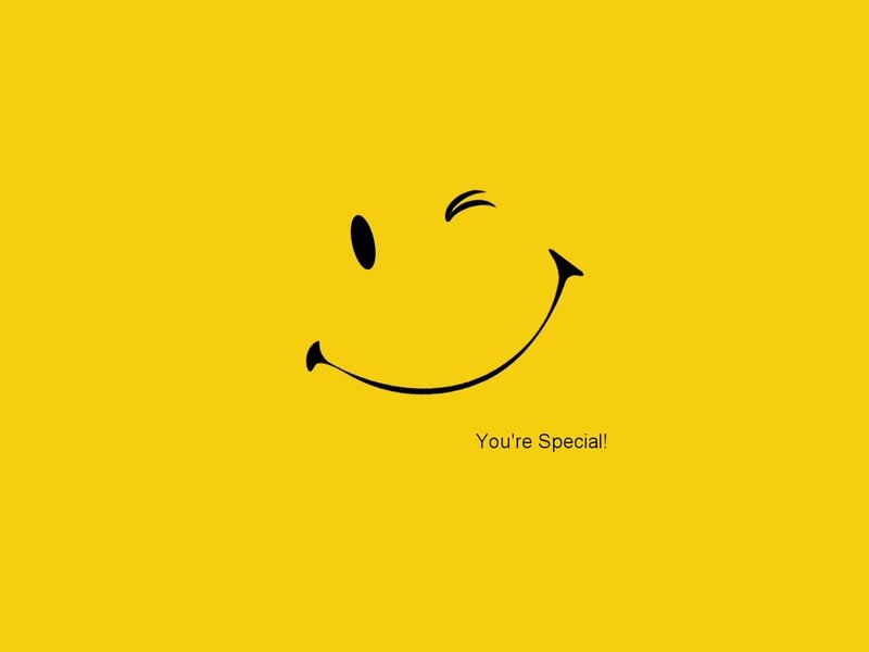 Winking Smiley Face — Yellow, Playful, Vector Art