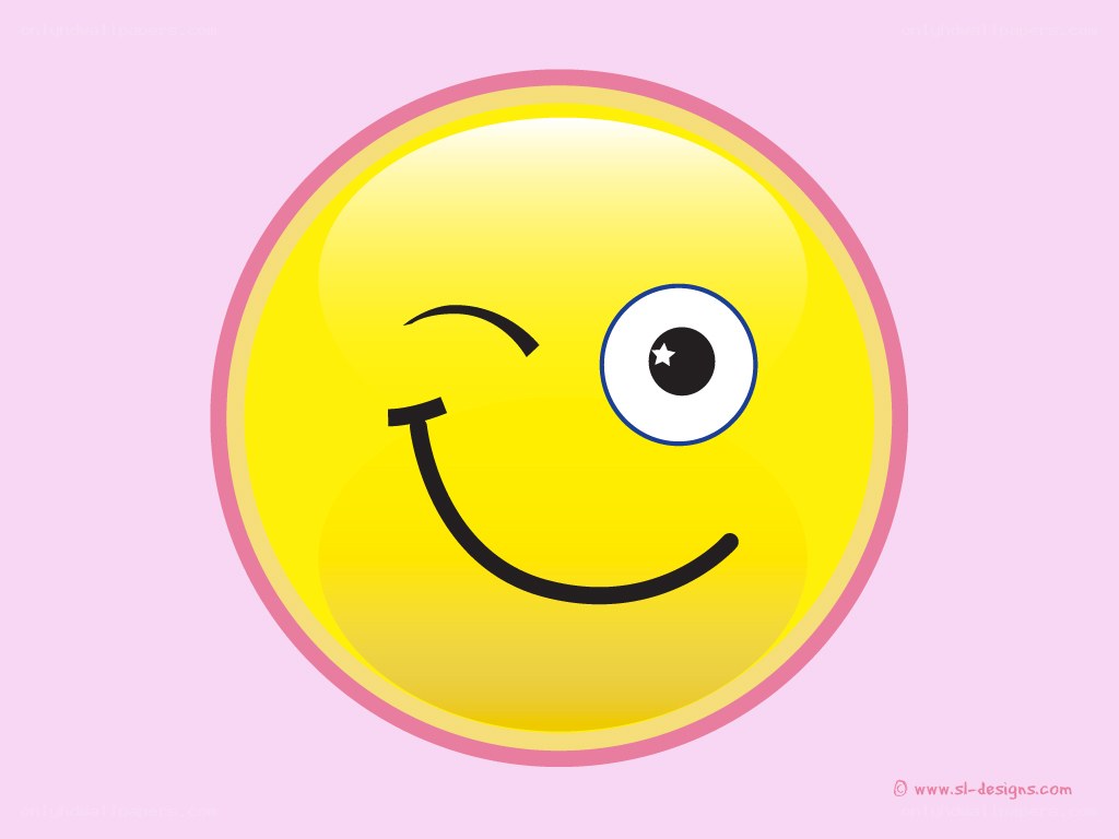 winking smiley face