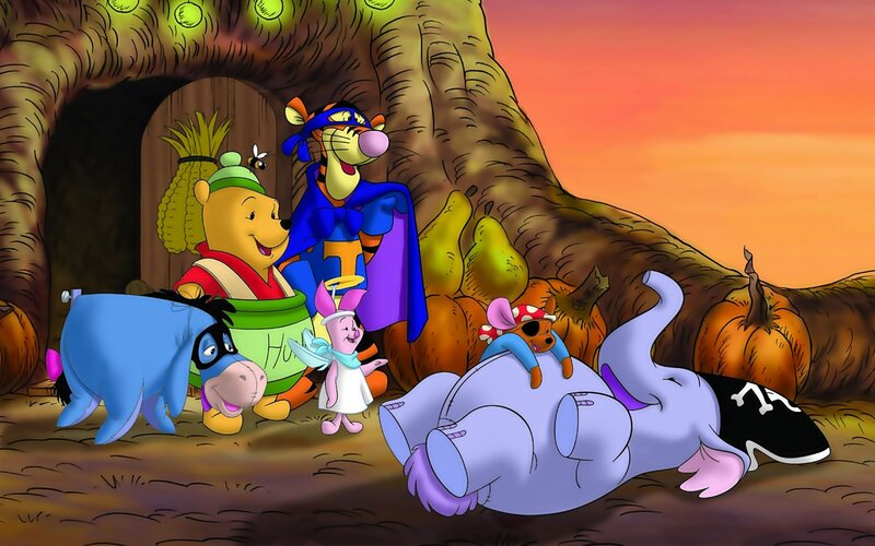Winnie the Pooh and Friends — Orange, Festive