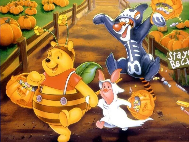 Winnie the Pooh and Friends — Yellow, Festive, Autumn