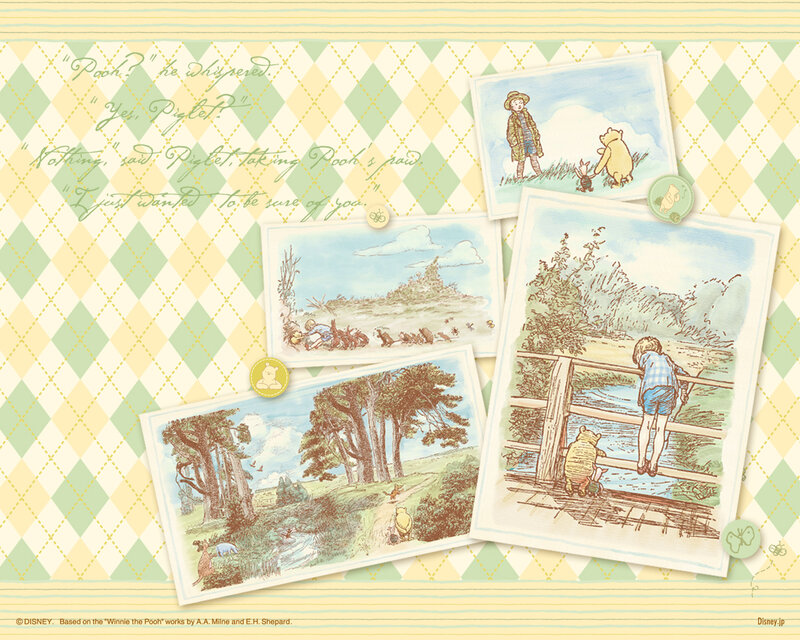 Winnie the Pooh and Piglet — Green, Calm
