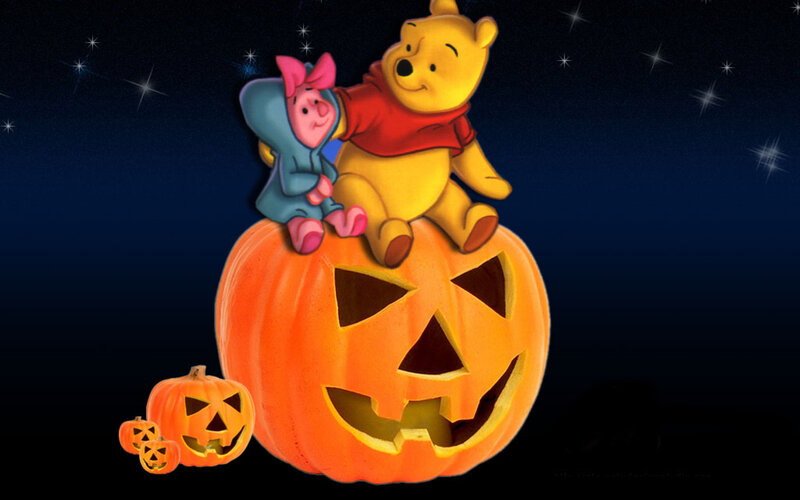 Winnie the Pooh and Piglet — Orange