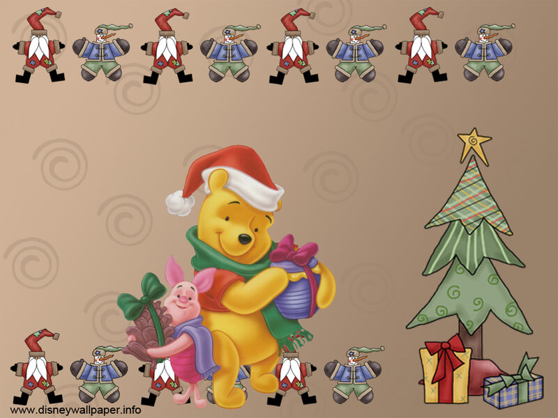 Winnie the Pooh and Piglet — Yellow, Festive