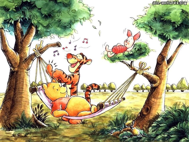 Winnie the Pooh and Tigger — Green, Peaceful