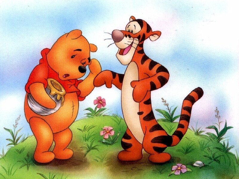 Winnie the Pooh and Tigger — Orange