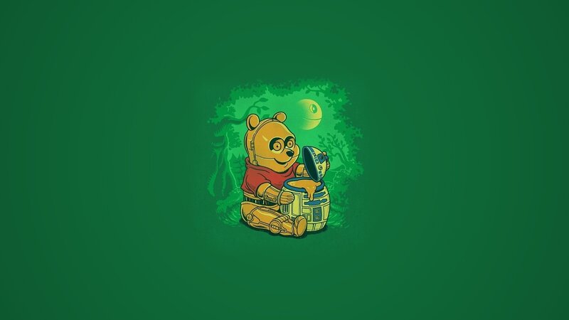 Winnie the Pooh as a droid