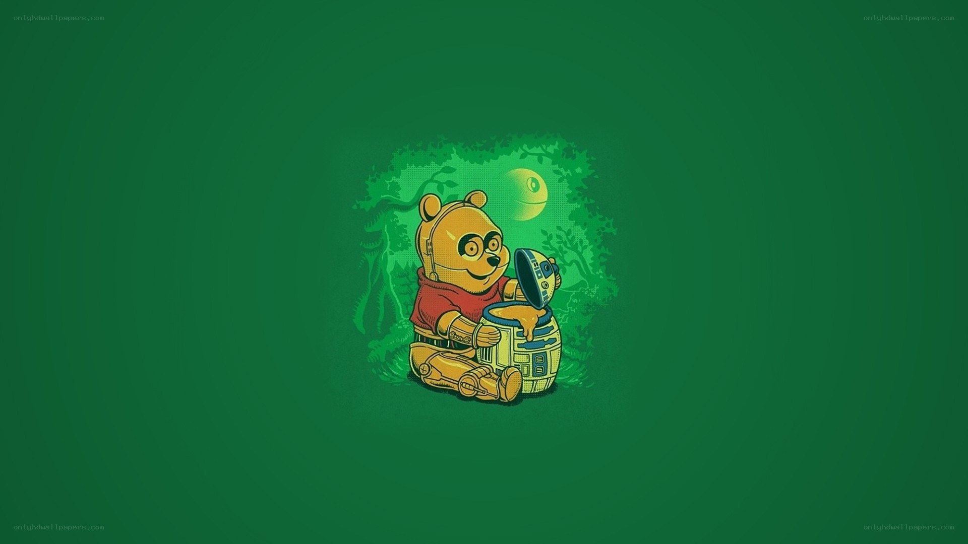 Winnie the Pooh as a droid