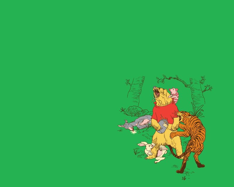 Winnie the Pooh chaos scene