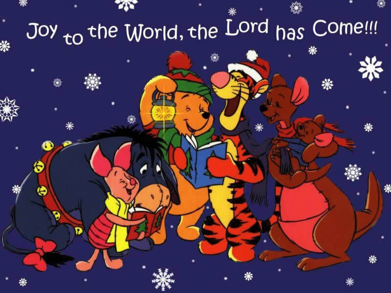 Winnie the Pooh Christmas card
