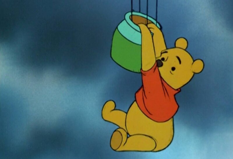 Winnie the Pooh Hanging — Yellow